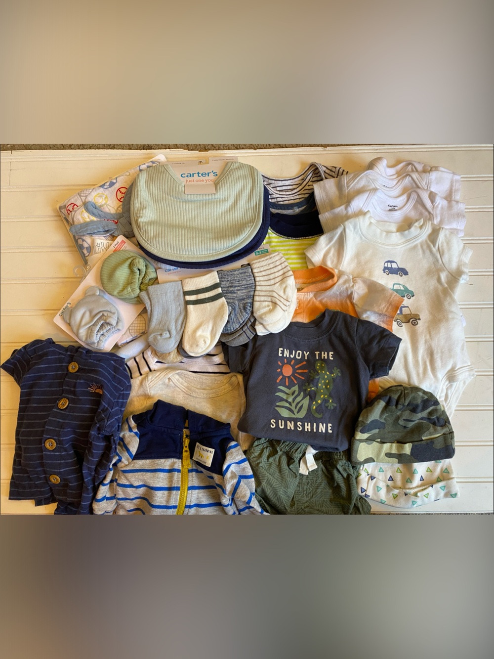 40 pc Bundle of Mixed Baby Boy Clothes 0-3 Some Carter's, Gerber #60